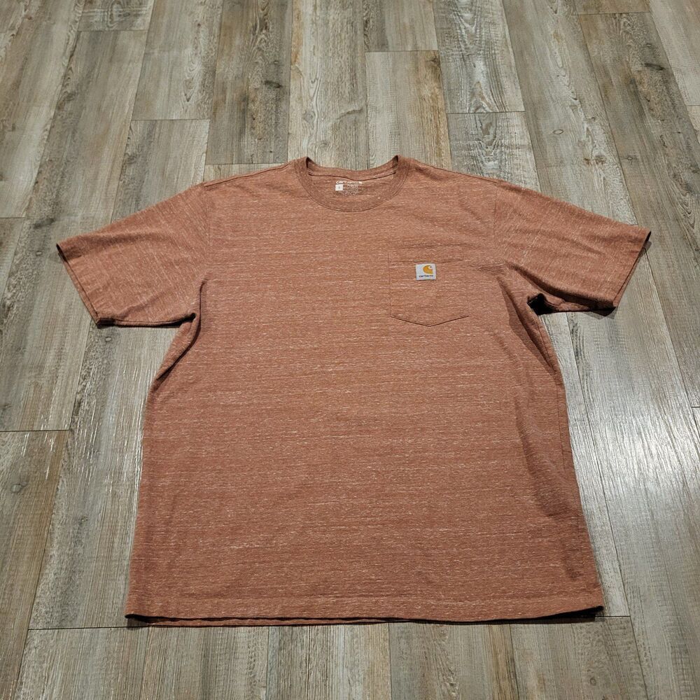 Carhartt Loose Fit Pocket Crew Neck 100% Cotton Tee Shirt Mens Size Large